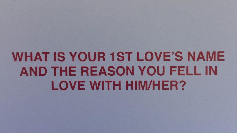 we're not really strangers first question